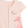 Voir la diapositive 2 : INEXTENSO Combinaison courte flamant rose bébé fille