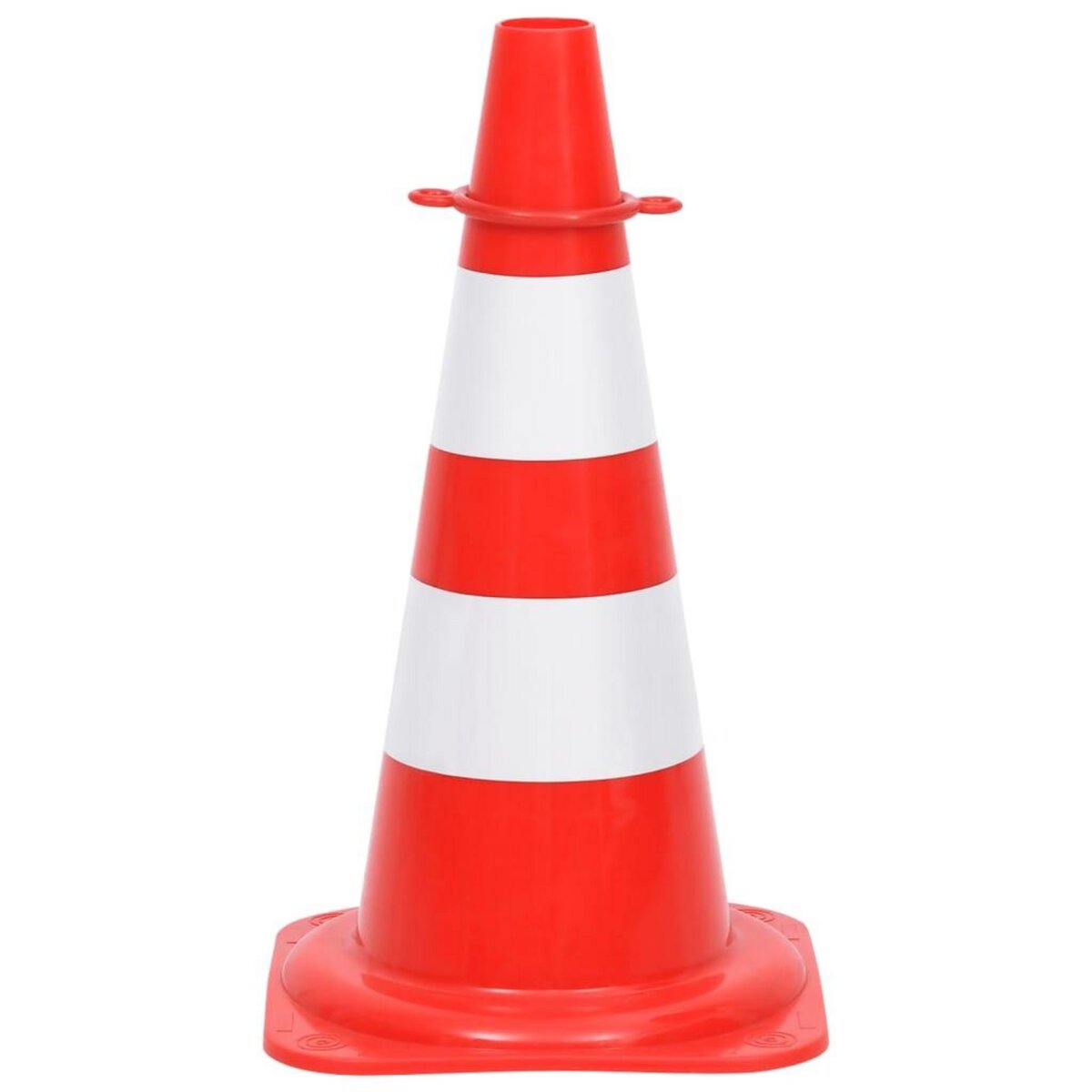 VIDAXL Ensemble de cones avec 10 m de chaîne Rouge et blanc