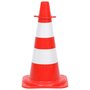 Voir la diapositive 4 : VIDAXL Ensemble de cones avec 10 m de chaîne Rouge et blanc