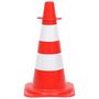 Voir la diapositive 4 : VIDAXL Ensemble de cones avec 10 m de chaîne Rouge et blanc