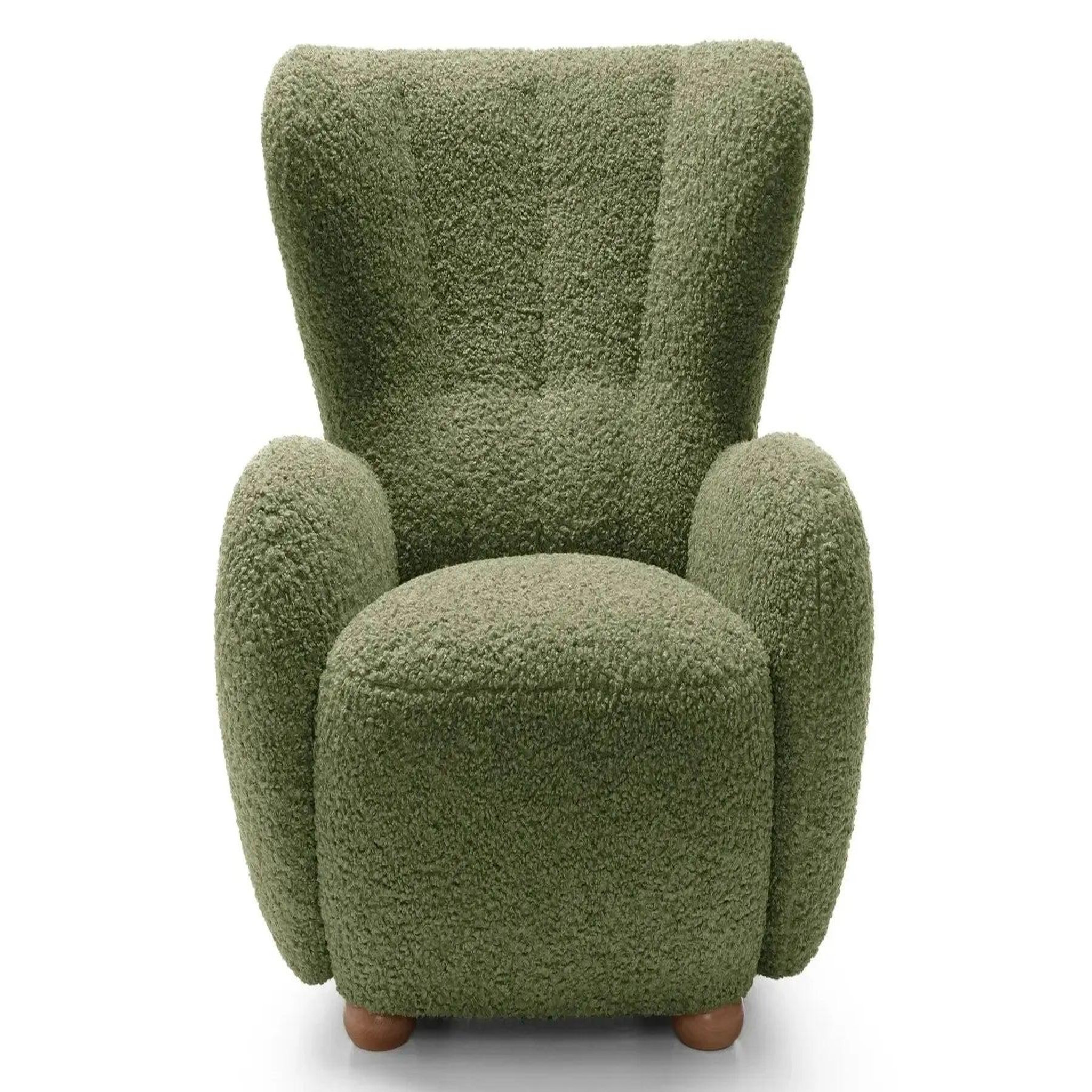 Voir la diapositive 6 : CASANOVA PARIS Lili - fauteuil tissu bouclette
