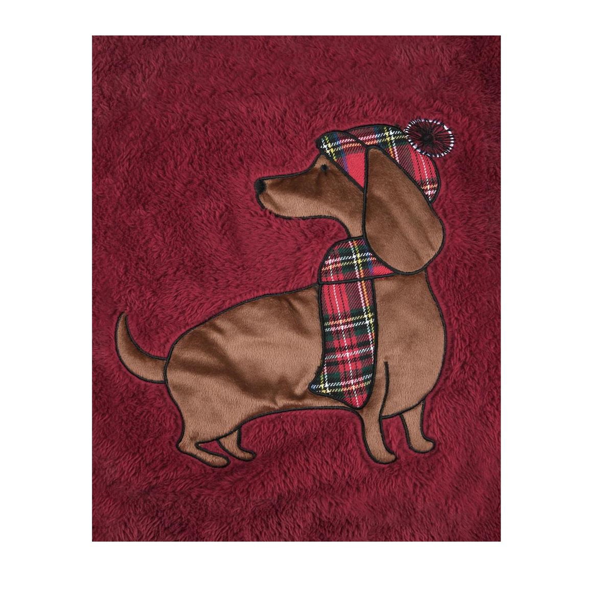 Voir la diapositive 4 : Eden Plaid douillet chien avec bonnet rouge