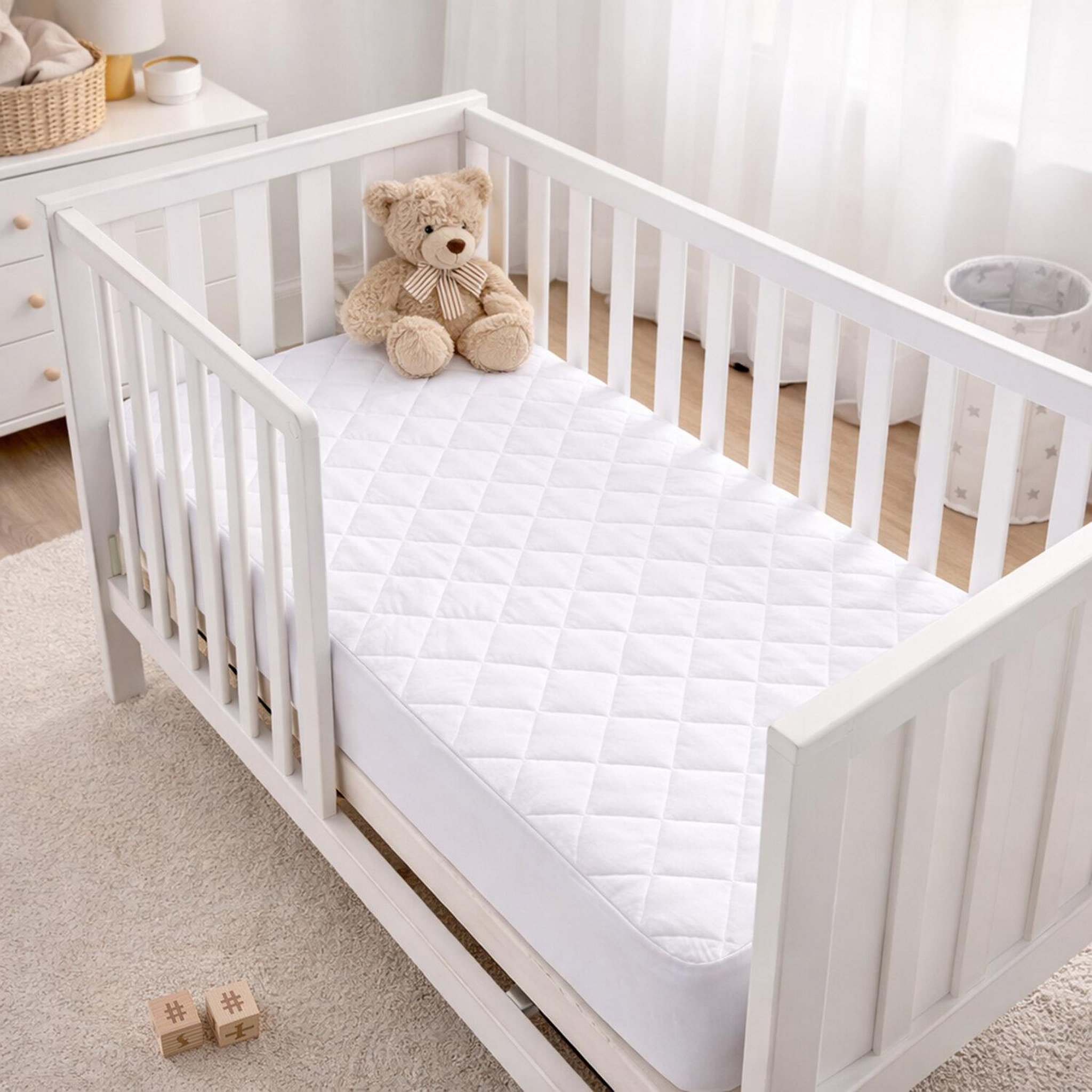 Voir la diapositive 2 : Home collection Protège matelas 100% polyester 205gsm matelasse impermeable respirant