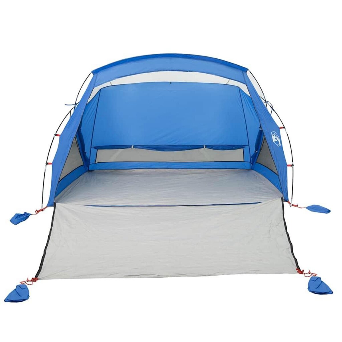 VIDAXL Tente de plage 2 personnes bleu azure impermeable