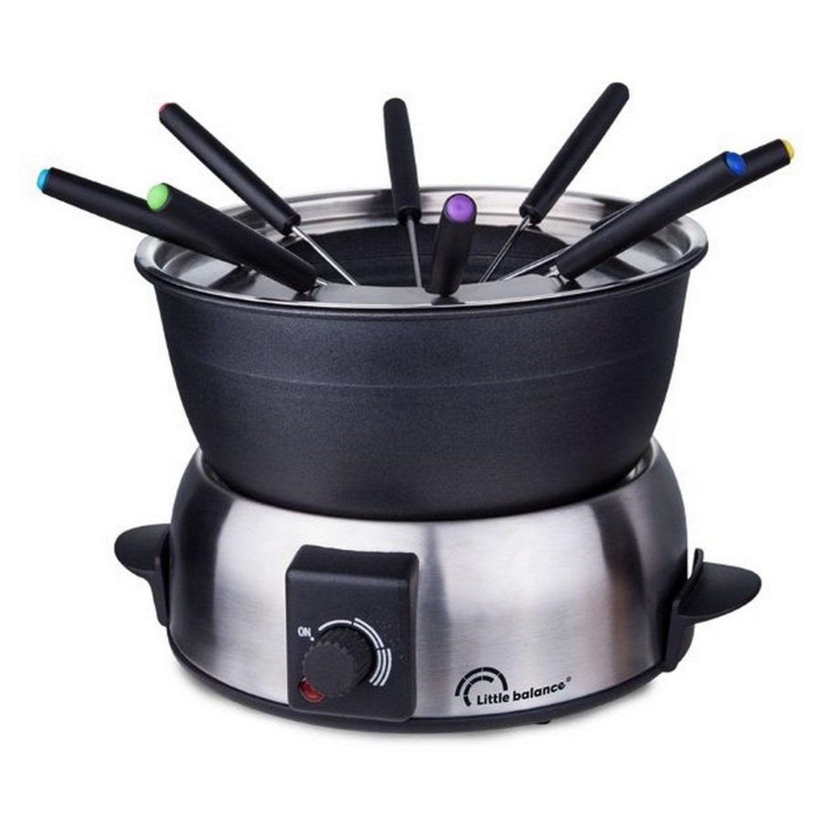 LITTLE BALANCE Fondue 800w 8 fourchettes inox - 8386