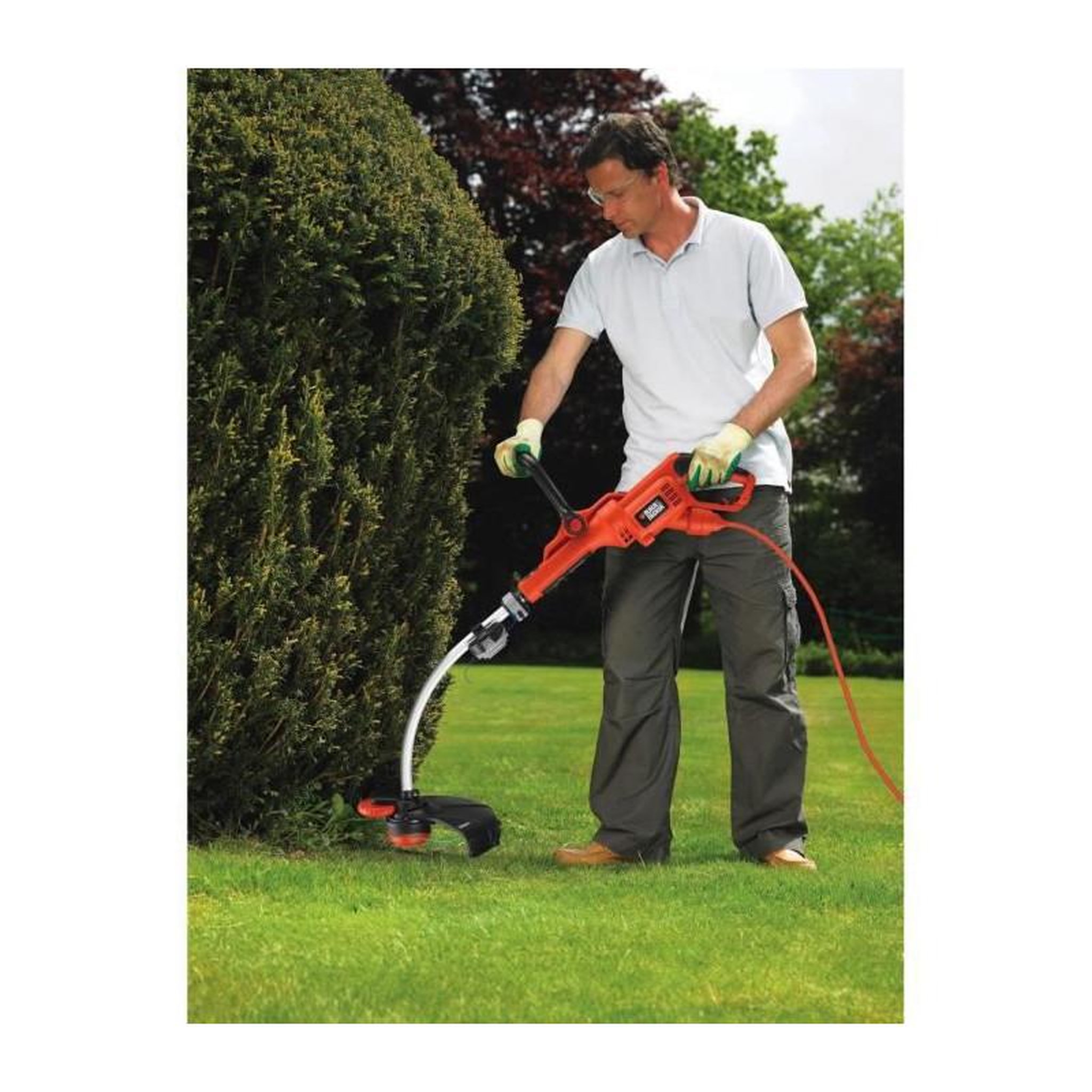 Voir la diapositive 2 : Black et Decker BLACK+DECKER Coupe Bordures electrique 33cm 800W GL8033