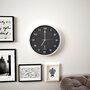 Voir la diapositive 2 : VIDAXL Horloge murale radioguidee avec mouvement a quartz 31 cm Noir