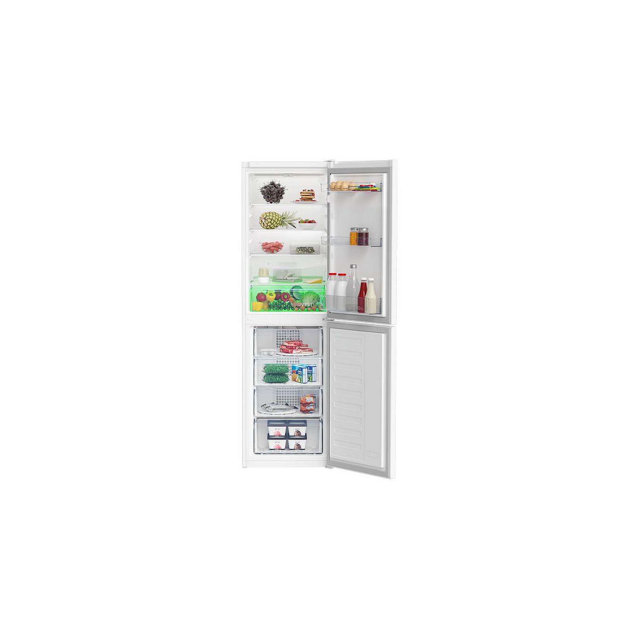 Voir la diapositive 3 : Beko Réfrigérateur combiné B3RCHE305HW