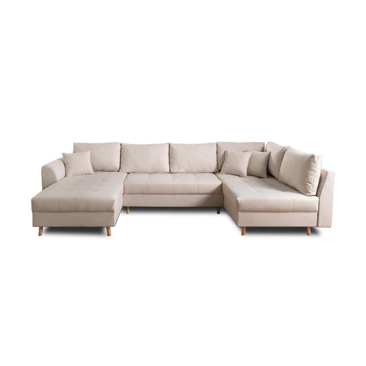 LISA DESIGN Rune - canapé panoramique - 7 places - style scandinave - droit