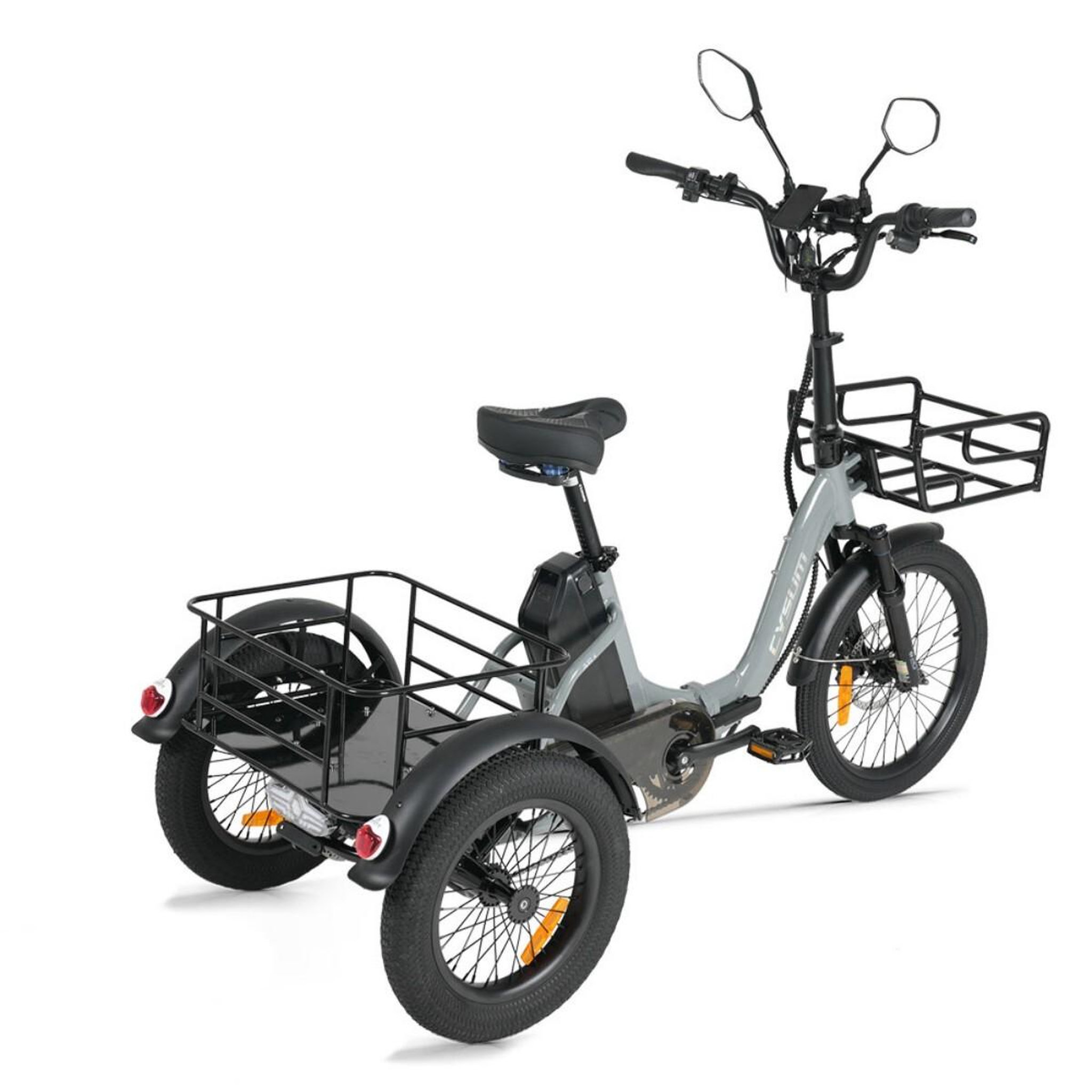 Voir la diapositive 4 : CYSUM Tricycle électrique cysum ag1 pro, 48 v 20 ah longue portée, assistance en marche arrière