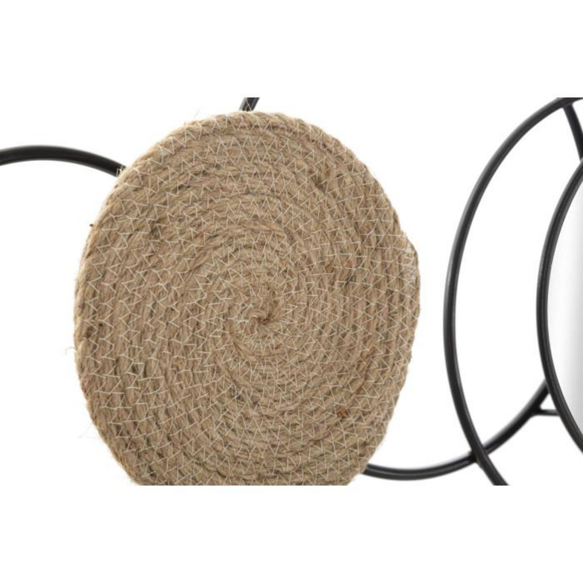 Paris Prix Décoration Murale 3 Miroirs  Triby  106cm Noir & Marron