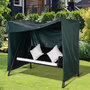Voir la diapositive 2 : OUTSUNNY Housse de protection balancelle de jardin zippée 177 x 114 x 152 cm oxford haute densité vert