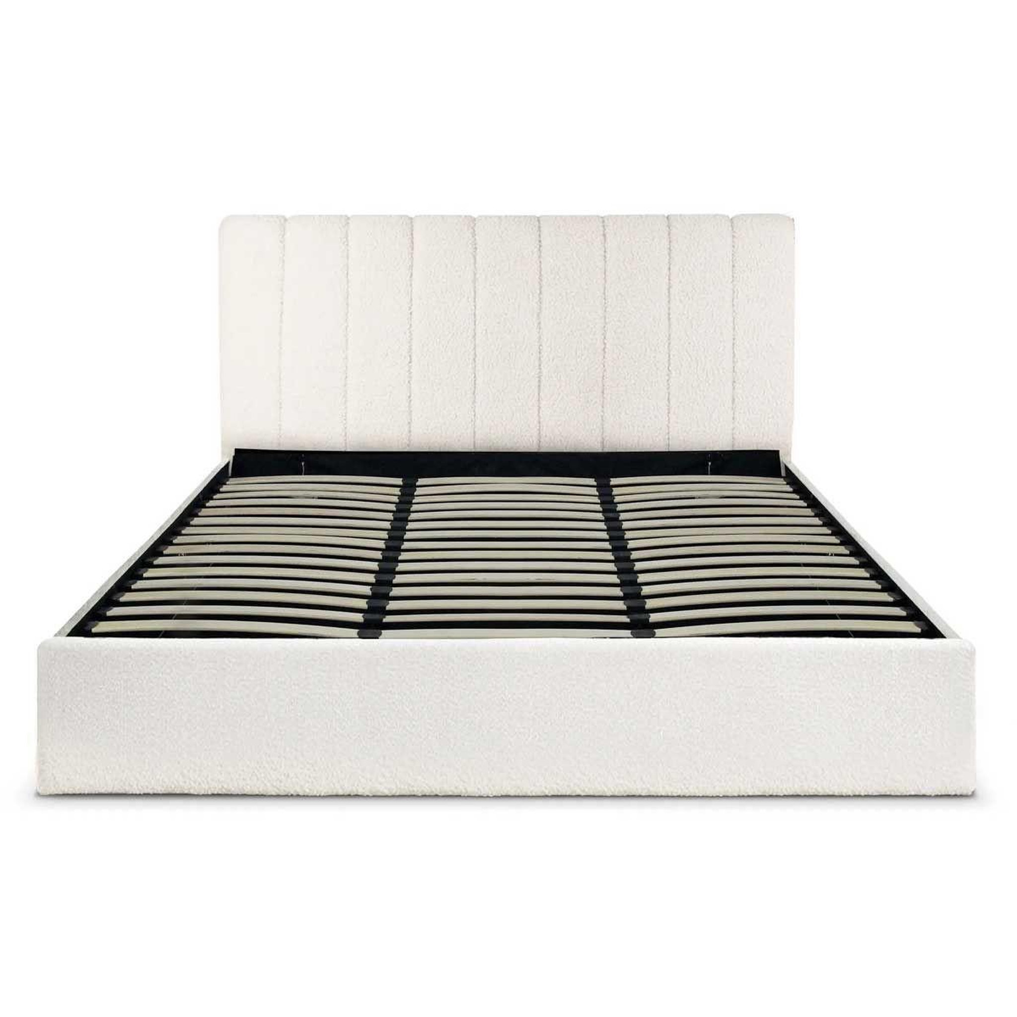 Paris Prix Lit coffre design bouclette  songa  180x200cm beige