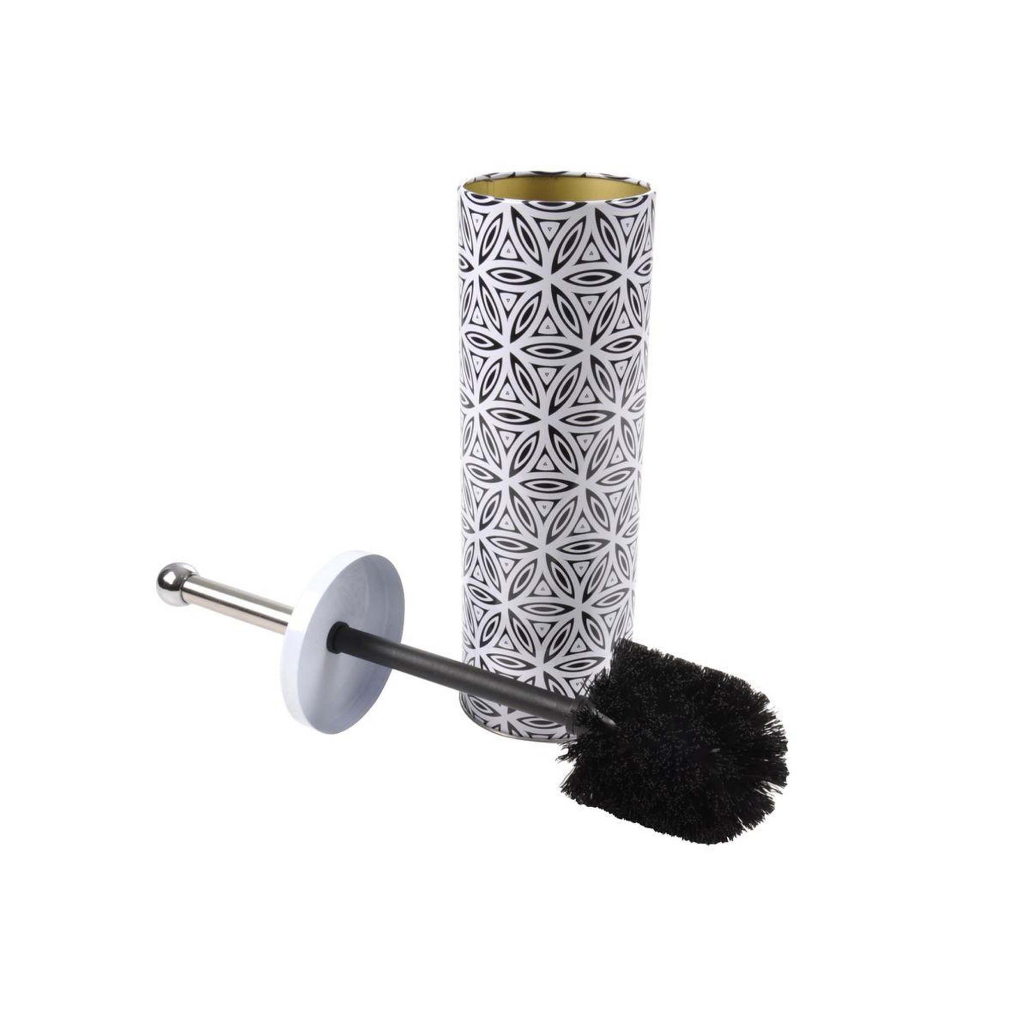 Douceur d'Intérieur Brosse wc imprimée  graphic jungle  37cm noir