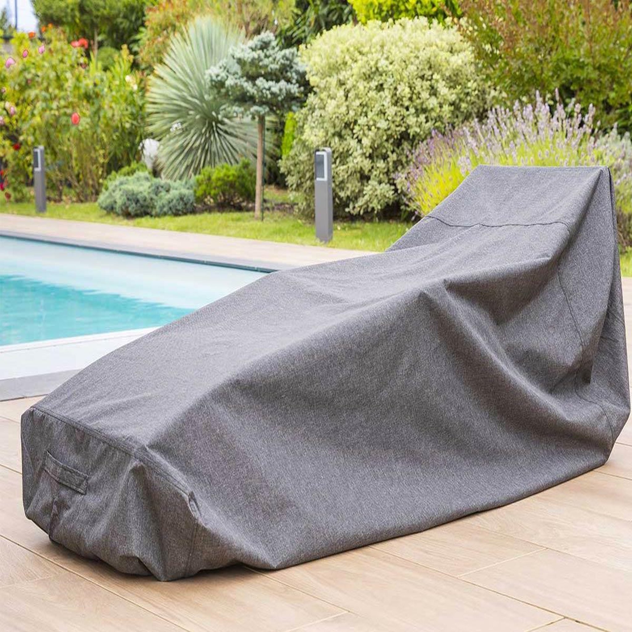 Voir la diapositive 1 : HESPERIDE Housse pour transat double Hambo gris - 220 x 145 x 90 cm - Hespéride