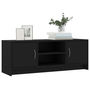 Voir la diapositive 3 : VIDAXL Meuble TV noir 102x30x37,5 cm bois d'ingenierie