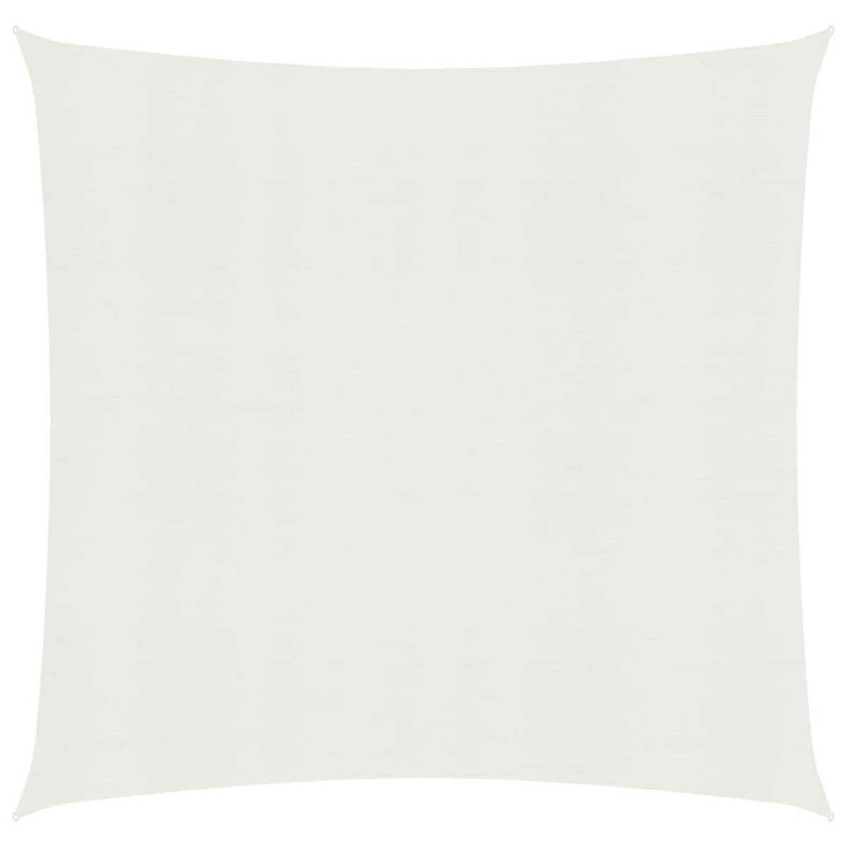 VIDAXL Voile d'ombrage 160 g/m^2 Blanc 7x7 m PEHD