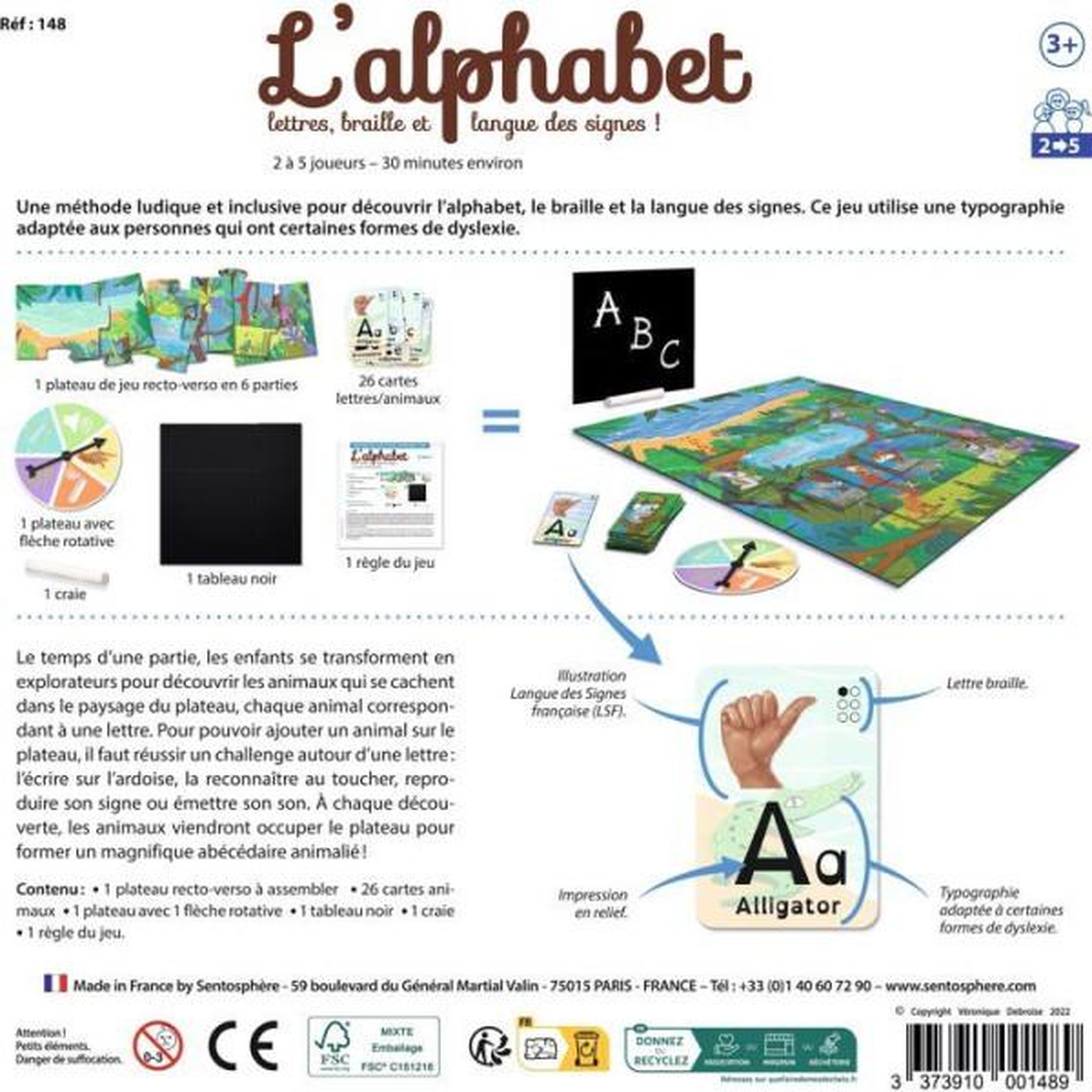 Voir la diapositive 4 : Sentosphere L'alphabet jeu sensoriel et educatif