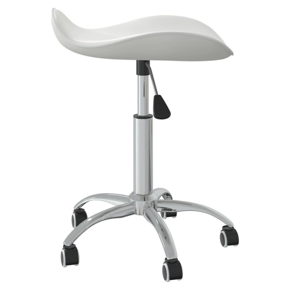 VIDAXL Chaise de bureau Blanc Similicuir