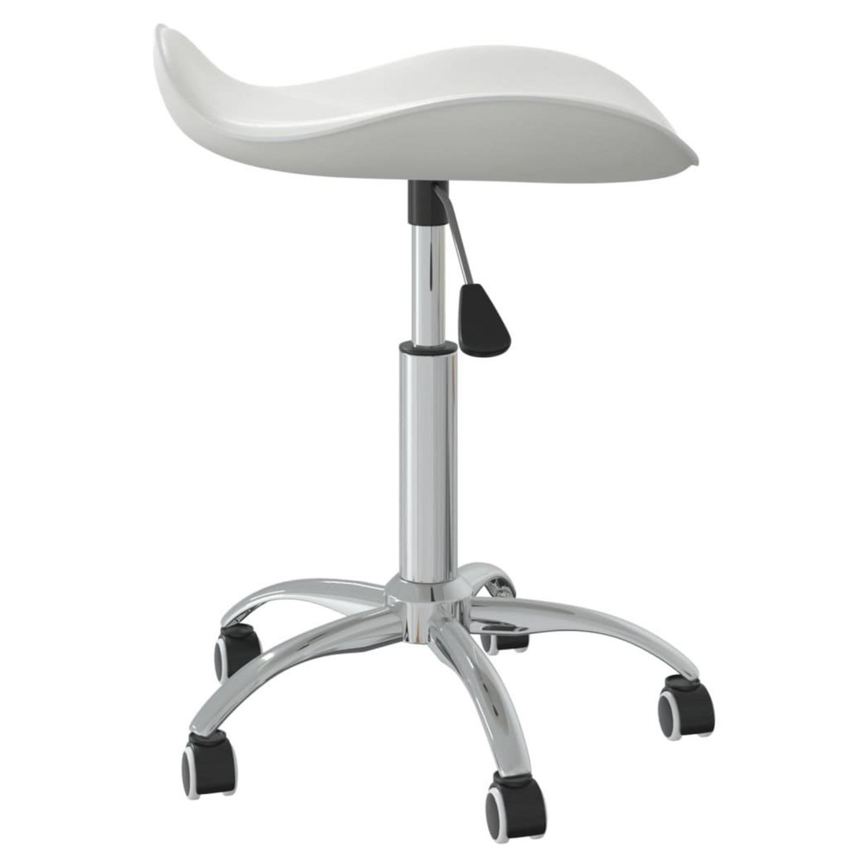 VIDAXL Chaise de bureau Blanc Similicuir