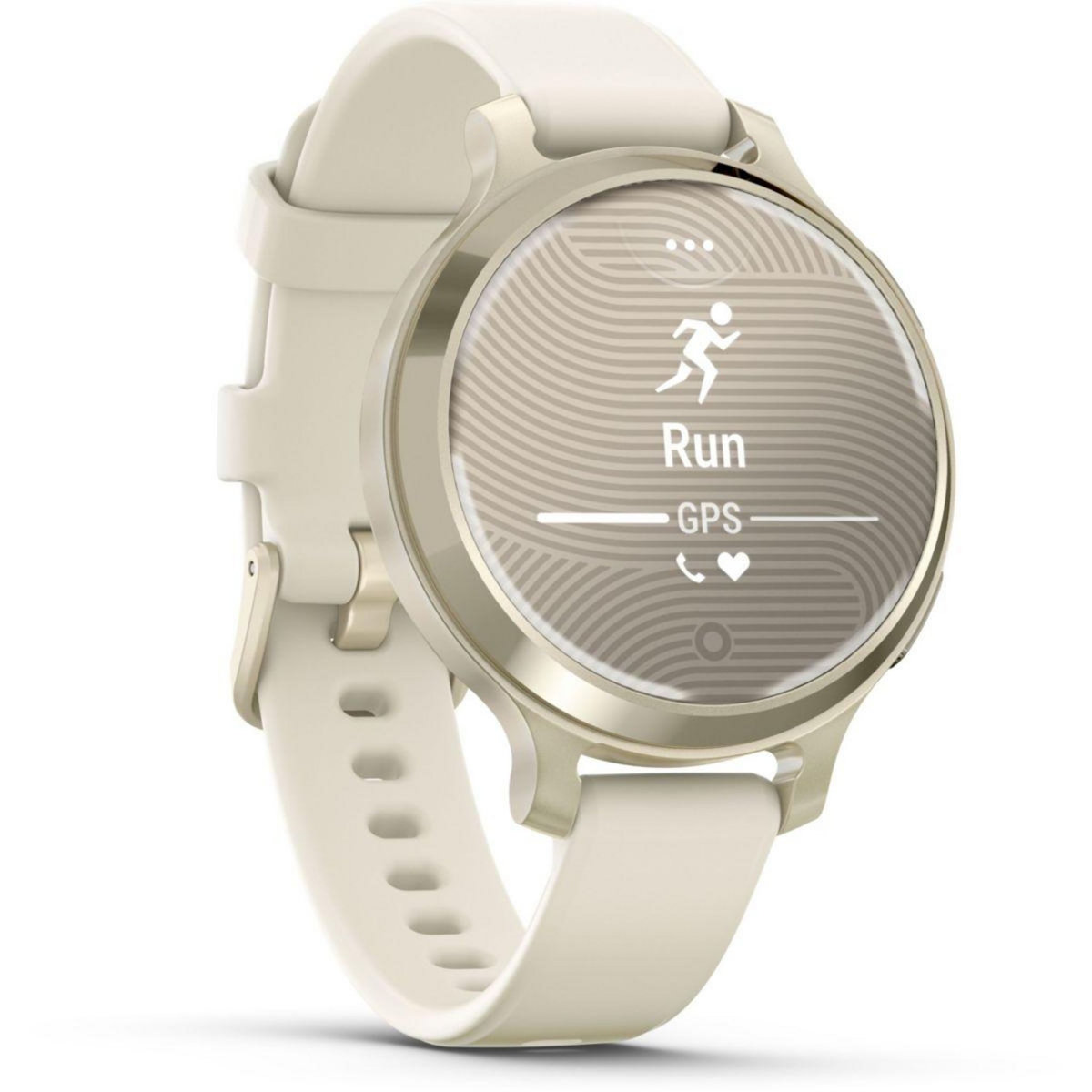 GARMIN Montre sport Lily 2 Active Lunar Gold Silicone blanc