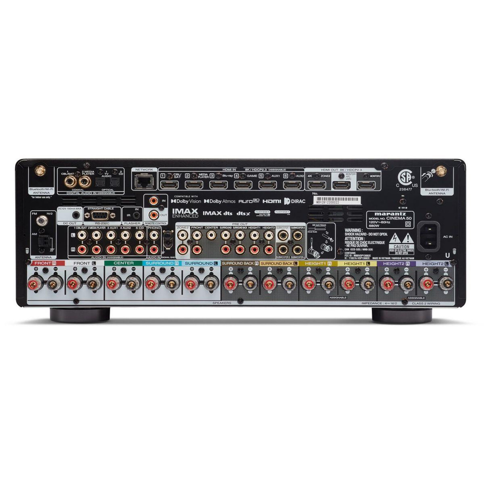 Voir la diapositive 4 : Marantz Ampli home cinema cinema 50 black