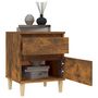 Voir la diapositive 4 : VIDAXL Tables de chevet 2 pcs Chene fume 40x35x50 cm
