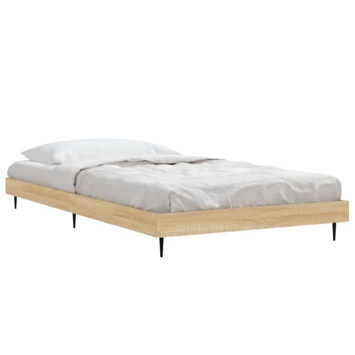 VIDAXL Cadre de lit sans matelas chene sonoma 90x200 cm