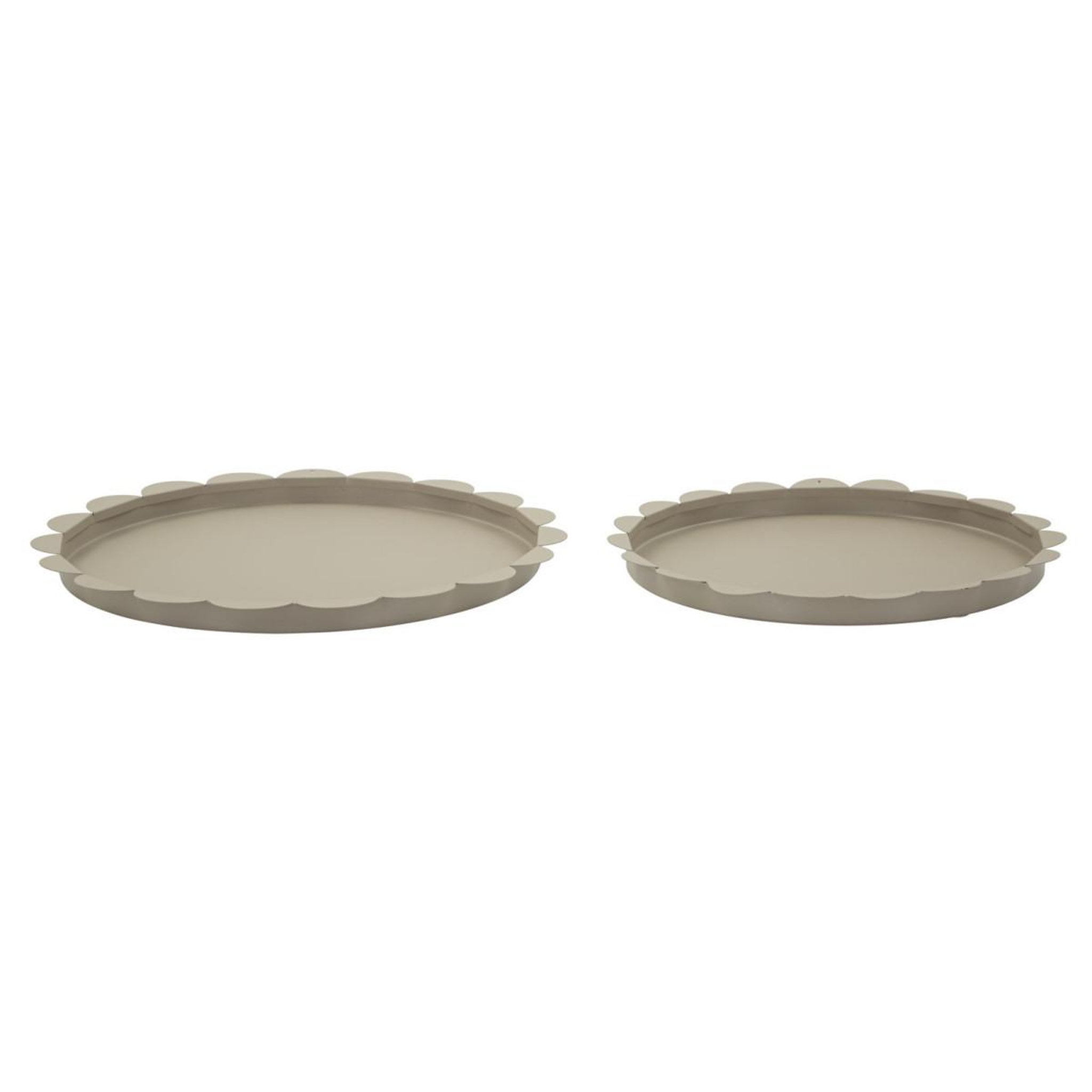 Paris Prix Lot de 2 plateaux déco  saturn  33cm taupe