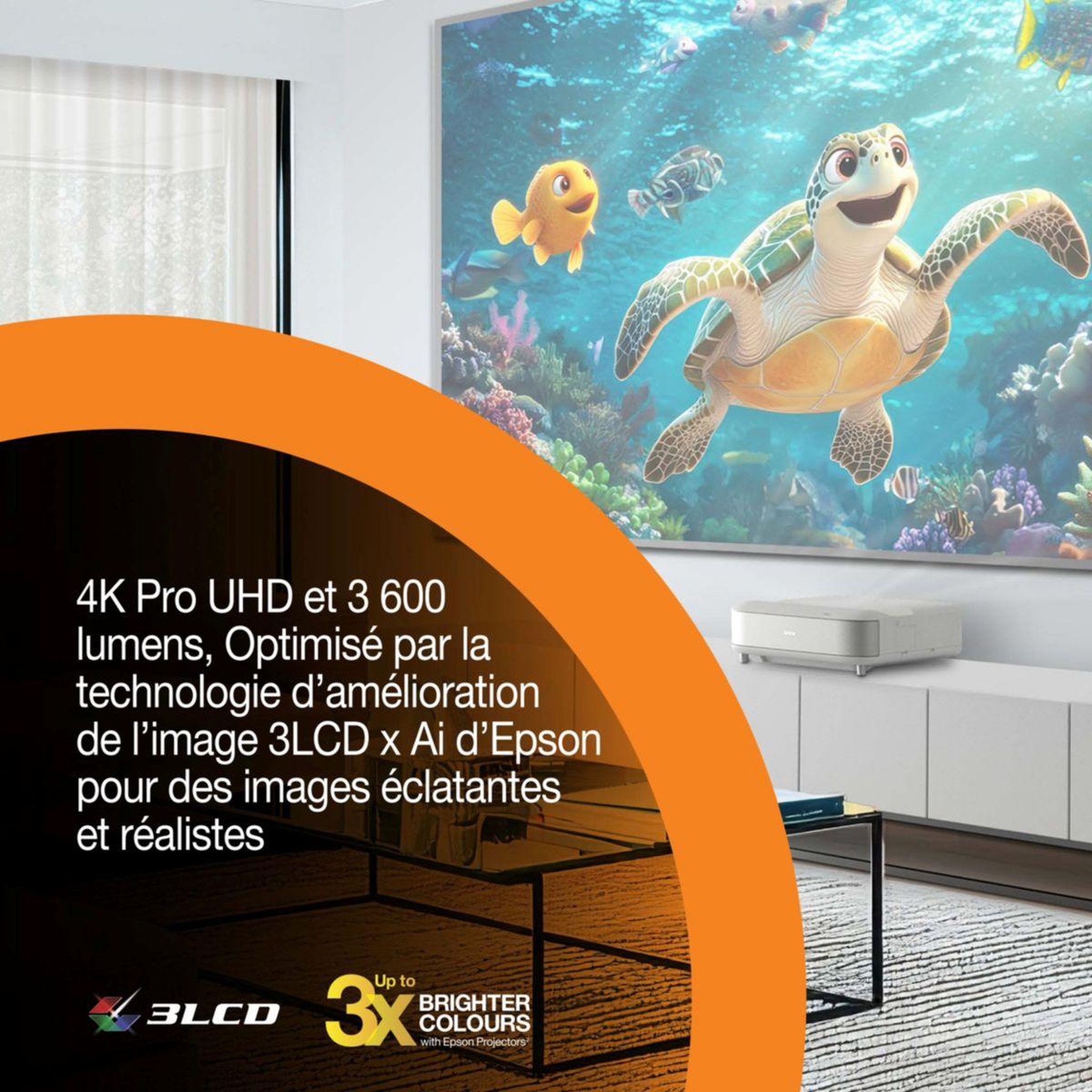 Voir la diapositive 5 : Epson Vidéoprojecteur home cinéma eh-ls670w 2025 4k pro uhd, google tv