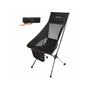 Voir la diapositive 1 : KINGCAMP Chaise de camping pliable avec grand dossier - Kingcamp - Noir - Sac de transport inclus