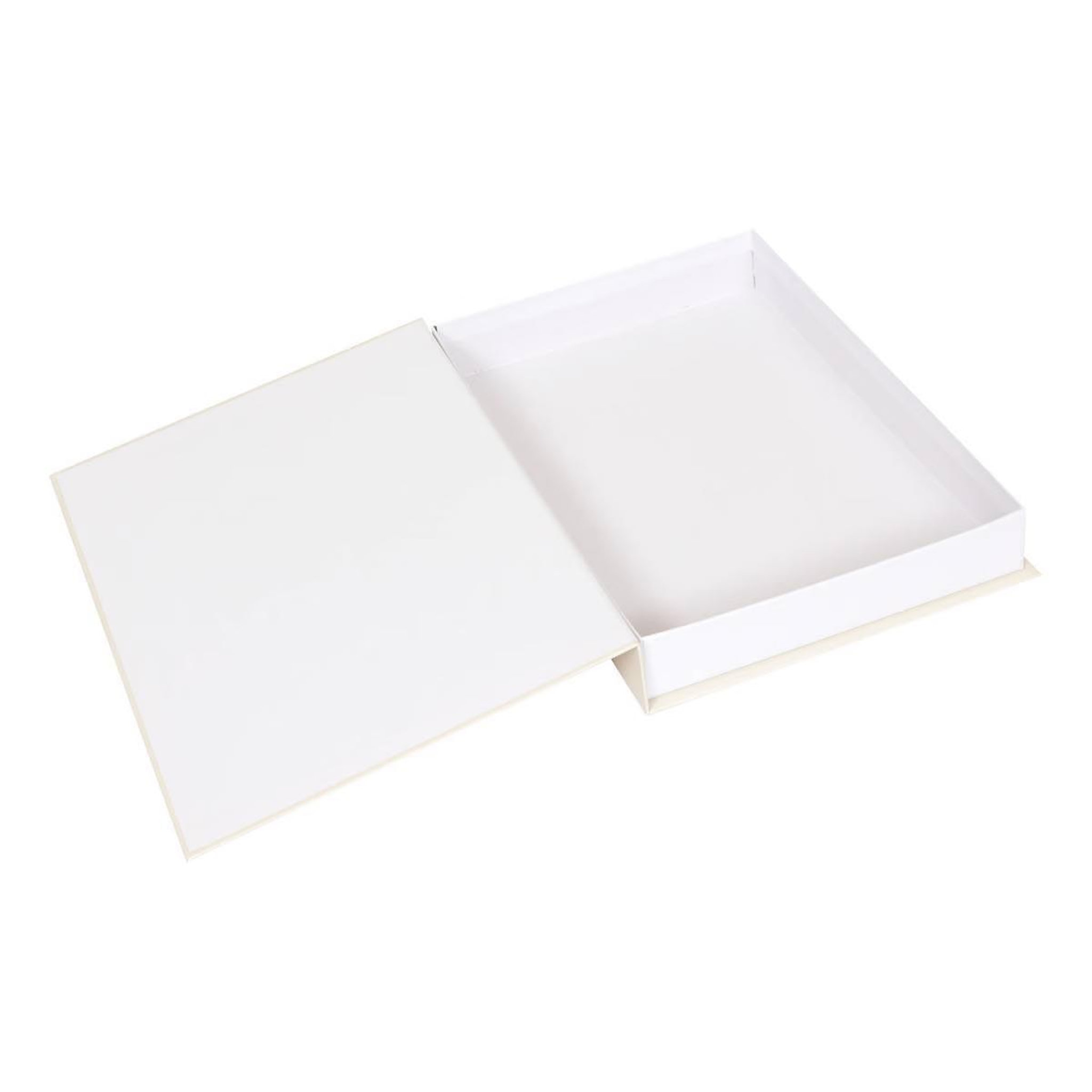 Voir la diapositive 2 : ATMOSPHERA Lot de 2 boîtes livres  fruity  33cm beige