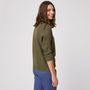 Voir la diapositive 2 : IN EXTENSO Pull manches 3/4 vert kaki femme