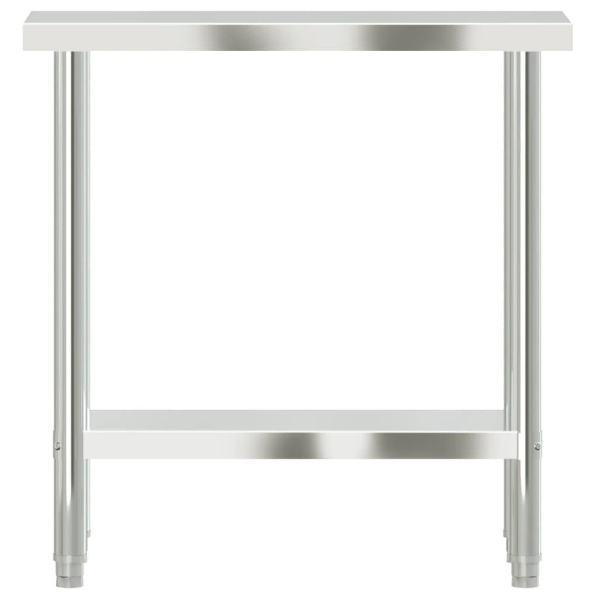 Voir la diapositive 5 : VIDAXL Table de travail de cuisine 82,5x30x85 cm acier inoxydable