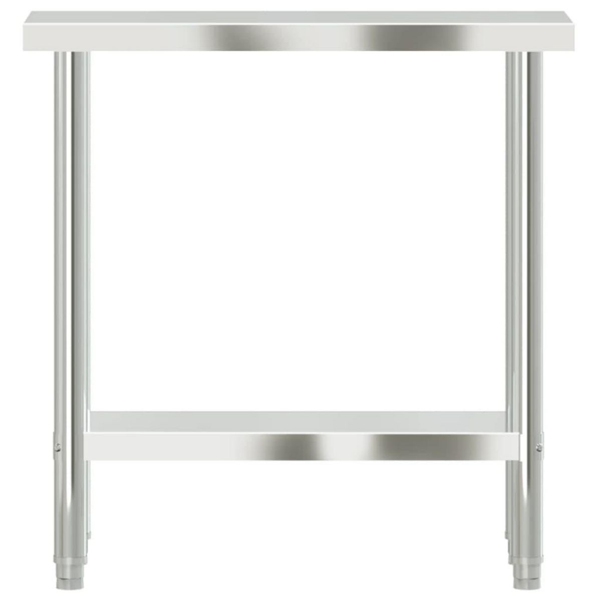 VIDAXL Table de travail de cuisine 82,5x30x85 cm acier inoxydable