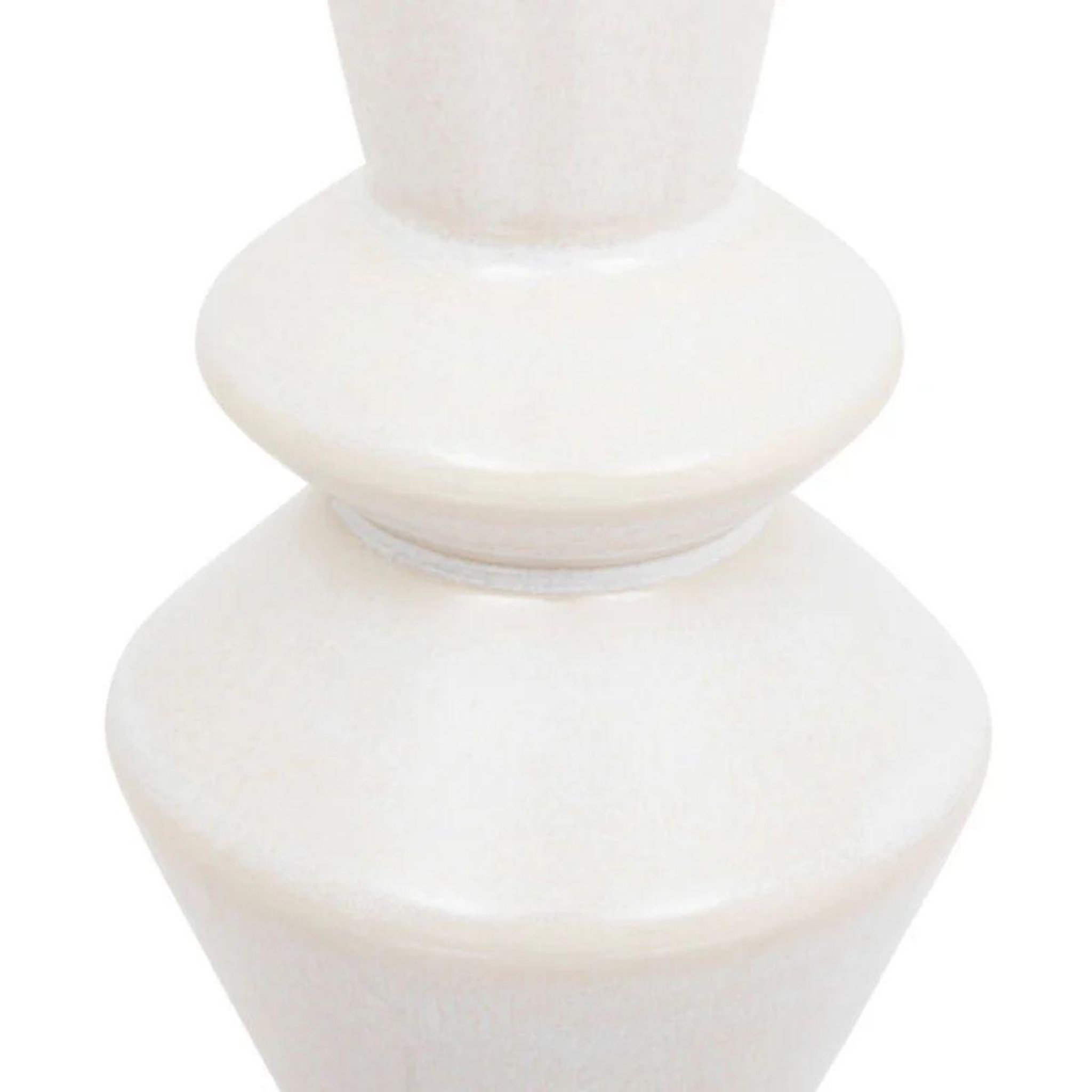 Voir la diapositive 2 : ATMOSPHERA Soliflore en céramique  soleya  14cm blanc