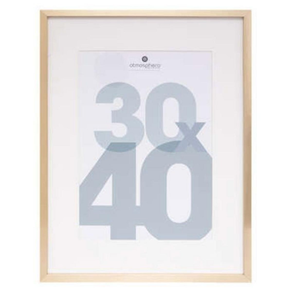 ATMOSPHERA Cadre Photo en Verre  Manu  30x40cm Or