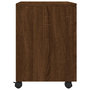 Voir la diapositive 5 : VIDAXL Classeur mobile avec roues Chene marron 45x38x54 cm Bois