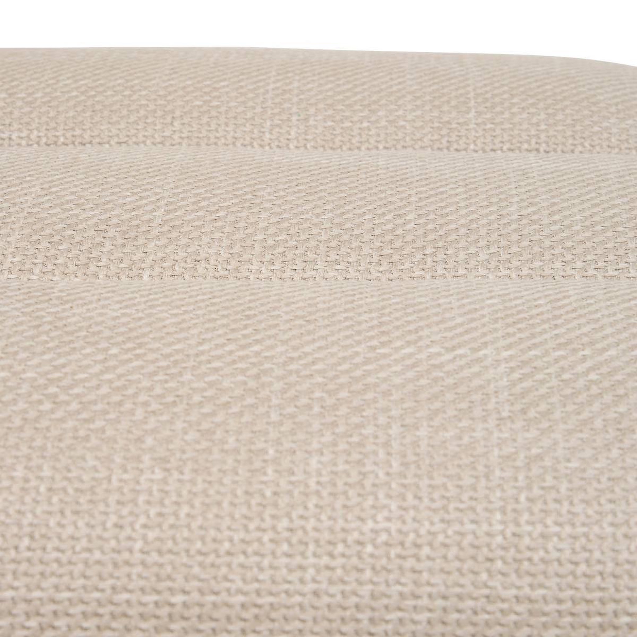 Voir la diapositive 4 : ATMOSPHERA Pouf 3 arches en tissu  sisco  44cm beige