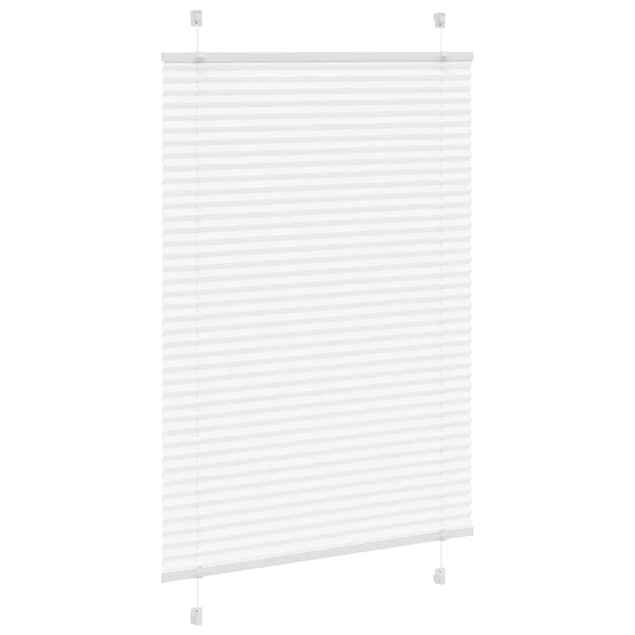Voir la diapositive 3 : VIDAXL Store plisse blanc 90x100 cm largeur du tissu 89,4 cm polyester