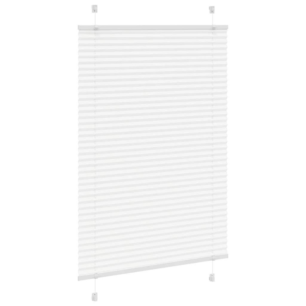 VIDAXL Store plisse blanc 90x100 cm largeur du tissu 89,4 cm polyester