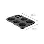 Voir la diapositive 3 : ZENKER Lot comprenant 1 Moule à Muffins 6 empreintes, 1 spatule Zenker et 2 bols à mixer en inox Fackelmann