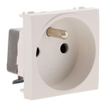 ZENITECH Prise 2P+T connexion auto. Moteur seul - blanc