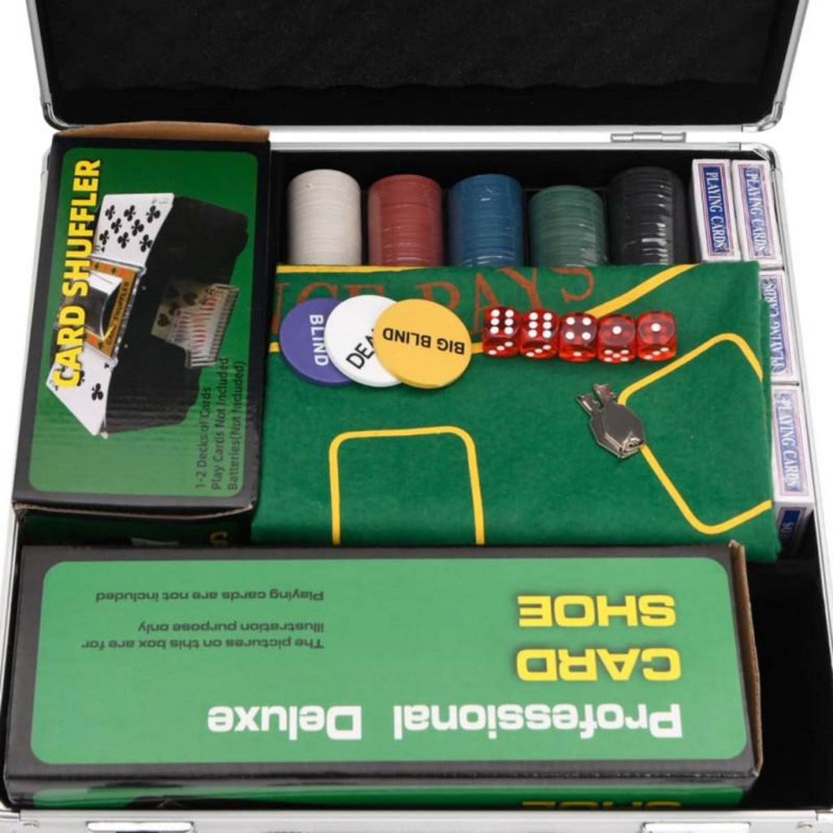 VIDAXL Jeu de jetons de poker 600 pcs 4 g