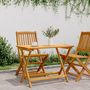 Voir la diapositive 3 : VIDAXL Table pliable de jardin 90x52,5x65 cm bois d'acacia solide