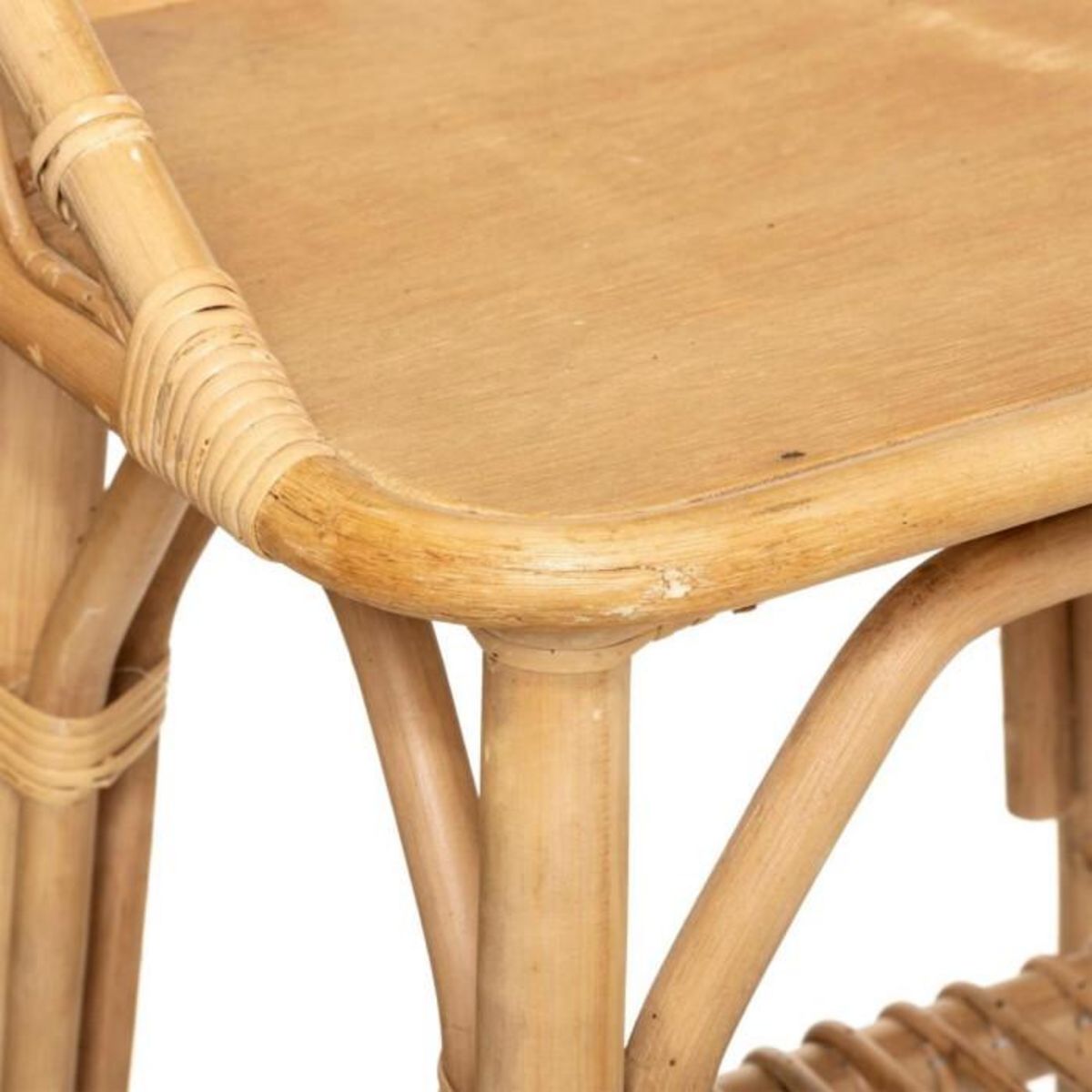 Atmosphera Kids Table de Chevet Enfant  Rotin  56cm Naturel