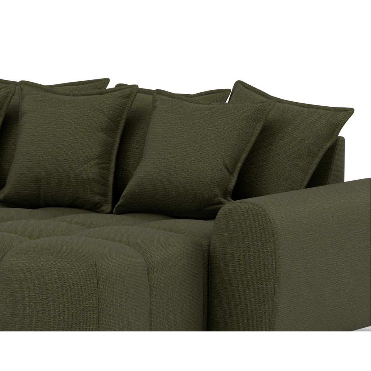 LISA DESIGN Adelaide - canapé d'angle réversible 4 places en tissu texturé