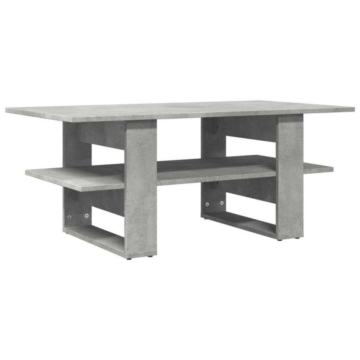 VIDAXL Table basse gris beton 102x55x42 cm bois d'ingenierie