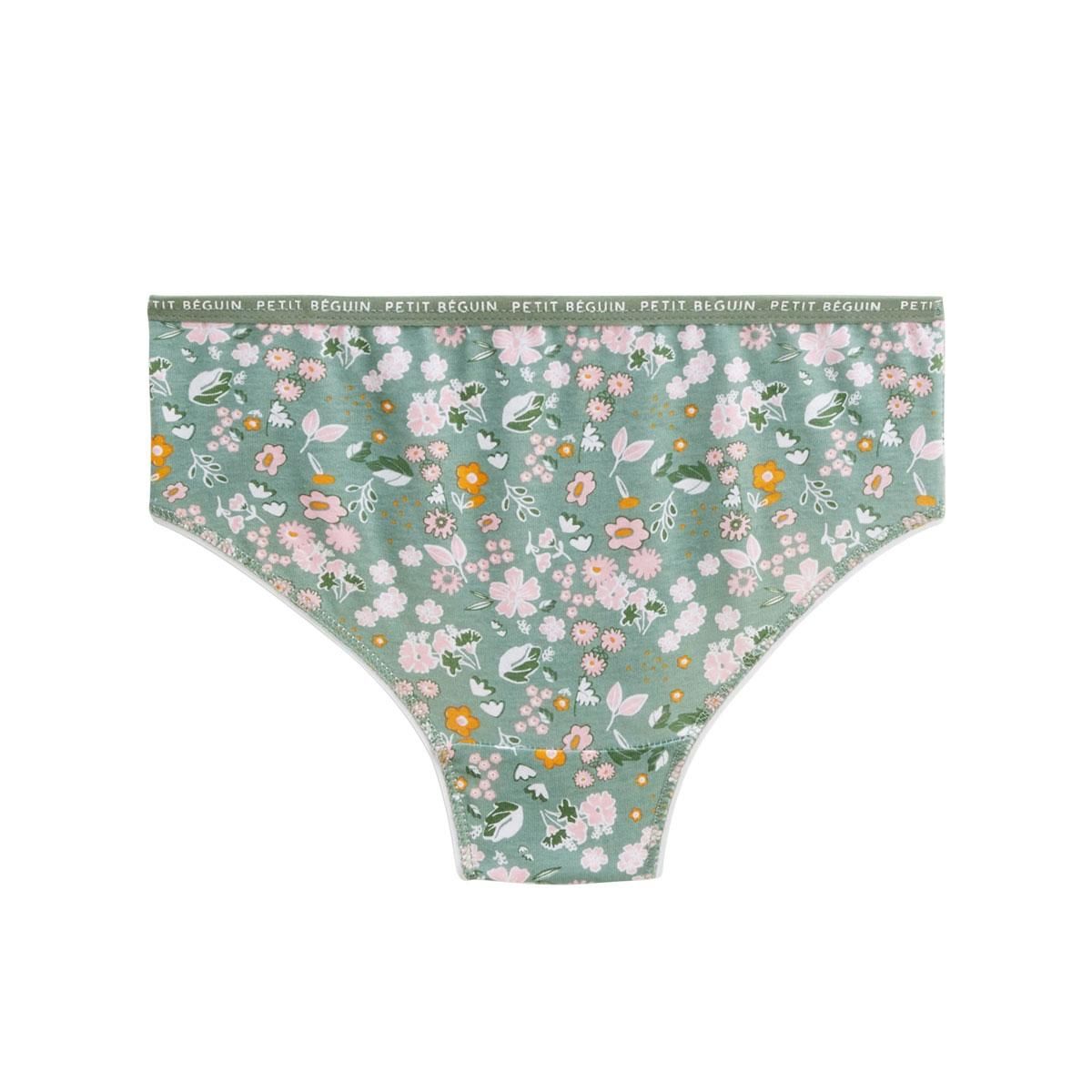Petit Béguin Lot de 3 culottes fille Flower