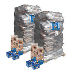 WOODSTOCK Bois de chauffage haute performance, lot de 2 ballots de 2 000 dm3 - bûches de 40cm + allumage offerts